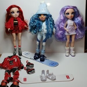 Rainbow High Winter Break Ruby Anderson, Skylar Bradshaw & Violet Willow